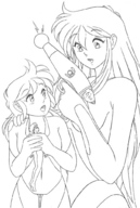 drawing insertion manga anime sequence elf shrunken_men lineart kissa-g