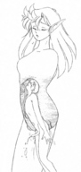 drawing insertion manga anime sequence elf shrunken_men lineart kissa-g