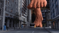 giantess feet city barefoot buildings street bus pedicure flag digital_render inkonitoman