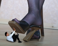 collage feet high_heels shoes nylons shrunken_man imminent_crush msku