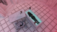 giantess sleeping lying_down dark_skin indoors drcreep digital_render