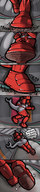 drawing crush micro nude tail anthro color armor blood low_angle boots foot_crush unaware shrunken_people mercy mspaintgts shark_girl overwatch widowmaker d.va sombra symmetra troopers