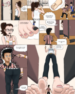 drawing feet comic color toes barefoot glasses shrinking foot_worship shrunken_man magic toe_ring nail_polish giantwaifus