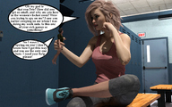 gentle blonde clothed handheld story sitting shrunken_man manicure dialogue locker_room gym digital_render aaabbbzzz