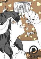 drawing giantess nude horns color handheld saliva dangle looking_at_victim lucky_b defeat