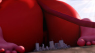 giantess nude feet giga tail city butt barefoot kneeling demoness digital_render telehypnotic