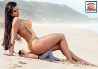 collage long_hair butt swimsuit beach barefoot butt_crush brunette domination legs shrunken_man sand underneath manicure squeezemeflat charlyne_paula