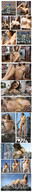 breasts growth giantess collage nude city mega comic large_breasts destruction milk outgrowing_building unknown_artist panels