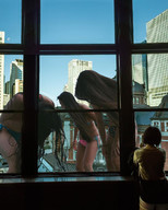 bikini giantess collage city long_hair brunette asian giantesses outdoors airraid kyojingirls