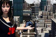 giantess city buildings uniform digital_render ai_tanaka rhia intoxicated innocent-owl