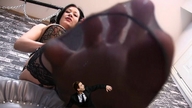 collage feet nylons shrunken_man point_of_view raised_foot looking_at_victim implied_crush msku