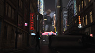 giantess blonde clothed short_hair looking_down night outdoors purse digital_render caddyisraddy