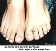 collage toes barefoot soles shrunken_man between_feet dialogue gtsdreamer98