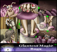 drawing feet alien color barefoot anime in_shoe foot_crush dragonesslife unaware giantess_magic_bugs