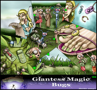 drawing giantess feet manga angel alien blonde color anime elf dragonesslife giantess_magic_bugs