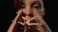 giantess long_hair mouth sex handheld barefoot oral red_hair naked_man sucking digital_render juliusromanize