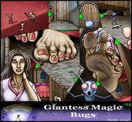 drawing giantess feet alien color barefoot soles anime foot_crush dragonesslife unaware giantess_magic_bugs walkover