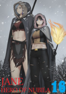 drawing giantess color fire snow jane cloak lordwolx bare_midriff janvill nubila jaie crou