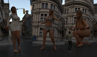 growth nude blonde large_breasts breast_expansion mini_giantess sandals ripping_clothes digital_render amgipi