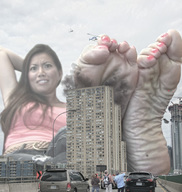 giantess collage city destruction barefoot helicopter brunette vehicles shijedy