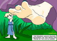 drawing color anime shrunken_men foot_crush chibichan shrunken_woman