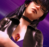 giantess cleavage glasses jetslasher digital_render lucy-ferryn-dyalvol between_breasts