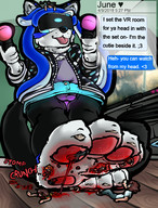 drawing crush furry upskirt color blood low_angle husky gore foot_crush unaware shrunken_people teasing games june crossdressing triston vr_headset