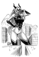 drawing giantess city monochrome my_hero_academia mt._lady