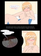 breasts drawing nude blushing blonde color long_hair tongue teeth saliva mouthplay story shrunken_man teasing entrapment inside_mouth screeeow dialogue tasting sucking_on_nipple