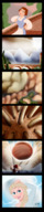 drawing giantess micro comic color multiple_sizes ponytail queen unaware frozen disney braid belle scalp elsa beauty_and_the_beast hair_forest hair kisparlius