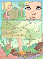 drawing feet blonde comic color toes sandals foot_crush unaware shrunken_people flip_flops leper