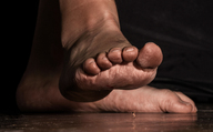 collage giant male barefoot raised_foot impending_doom stmpuflt