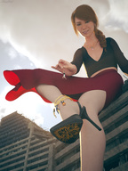 high_heels point_of_view sorenzer0 digital_render
