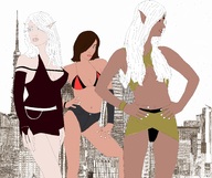 drawing giantess city blonde color brunette giantesses source_needed big_and_small la_belleza_descalza juice_alia aiko_the_giantess