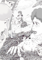 drawing giantess vore city mega destruction huge_breasts frakass giantesses