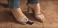 collage clothed high_heels jeans foot_crush nylons shrunken_man carpet msku