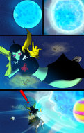 breasts drawing growth giantess white_hair giga alien space comic color destruction rampage skirt gloves planets reaching sneakers freckles disney helmet green_skin cosmic_giantess bare_midriff lord_dominator wander_over_yonder iceoff2