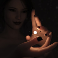 giantess giga space smiling planets looking_down long_nails black_nails digital_render caddyisraddy