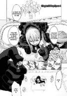 drawing comic monochrome story shrunken_man dialogue panels fate/extra_ccc_fox_tail