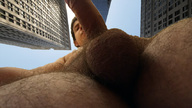 collage nude city giant male penis low_angle outdoors