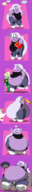 drawing white_hair butt mini_giantess garnet pinned ssbbw smothering purple_skin pearl steven_universe