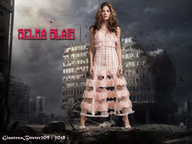 giantess collage city blonde long_hair destruction clothed high_heels buildings dress standing debris selma_blair giantessbuster209