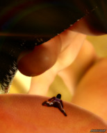 panties butt shrunken_woman point_of_view panty_entrapment digital_render opal ashkiiwolf