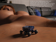 nude sleeping large_breasts long_hair brunette story unaware body_exploration digital_render openhighhat the_signal