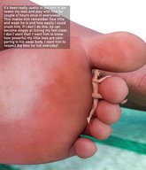 toes barefoot story foot_worship shrunken_man pinned digital_render gtstwist