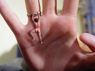 collage butt handheld barefoot hand shrunken_man naked_man dangle rings digital_render starkadhr