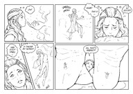 drawing comic monochrome panels smushedboy game_of_thrones daenerys_targaryen sansa_stark brienne_of_tarth
