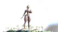 growth giantess nude blonde long_hair huge_breasts animation outdoors trees thick_thighs digital_render endlessrain0110