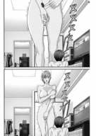 drawing growth giantess nude monochrome large_breasts cleavage shrinking standing device