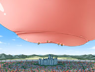 breasts drawing nipples giga city color castle explosion mountains hovering